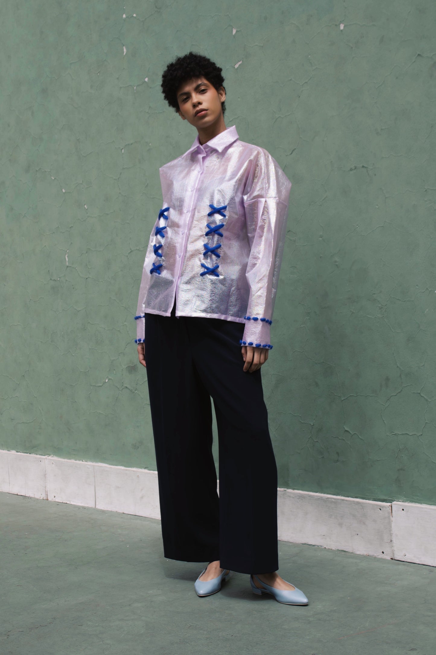 Heritage Blouse Azul